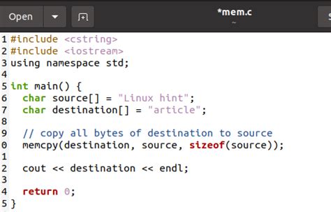 memcpy cpp|c++ int memcpy.